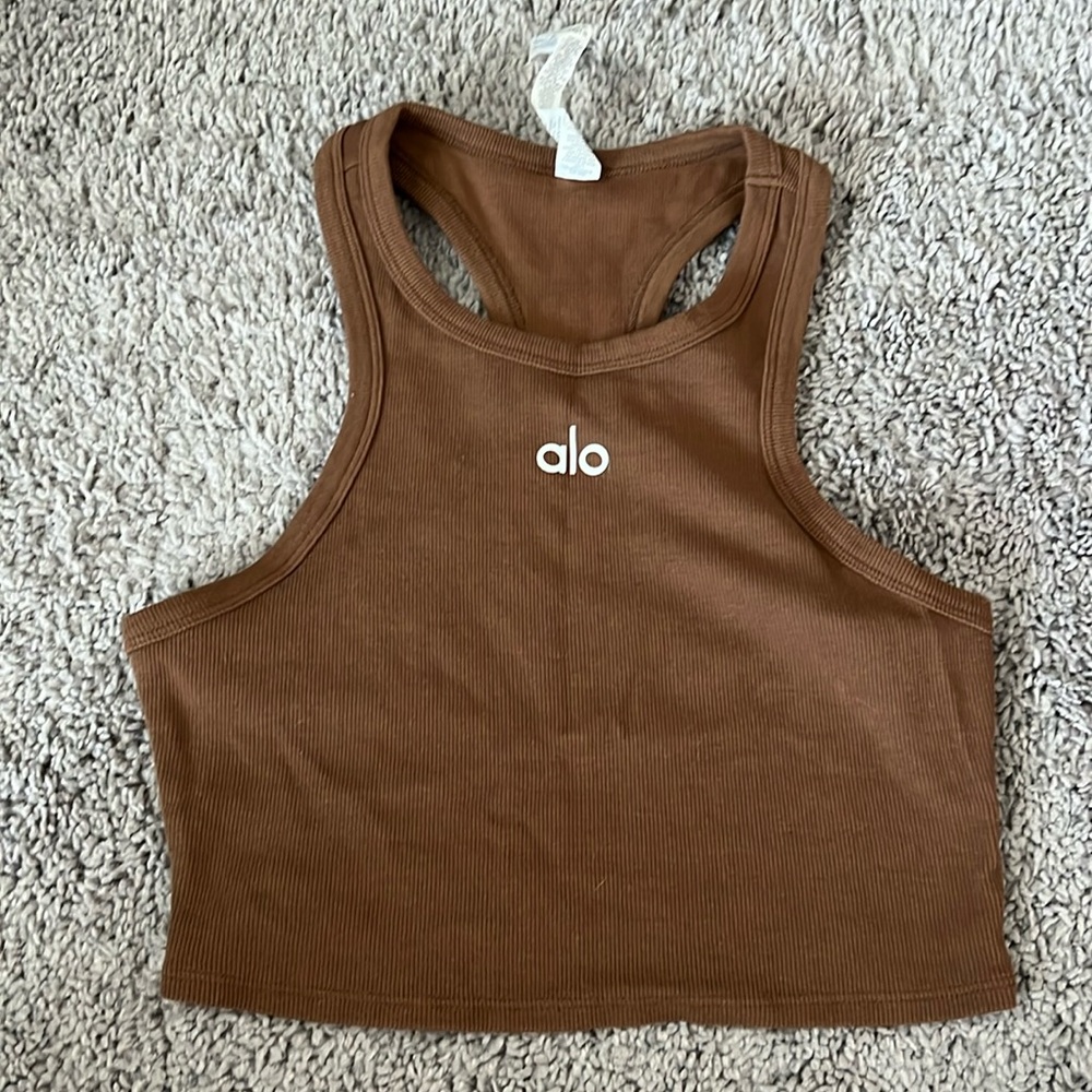 ALO Racerback Crop Tank Small NEW